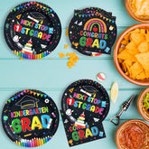 200 Pcs Kindergarten Graduation Party Plates and Napkins - Grencian